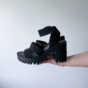 Madden Girl Black Platform Sandals